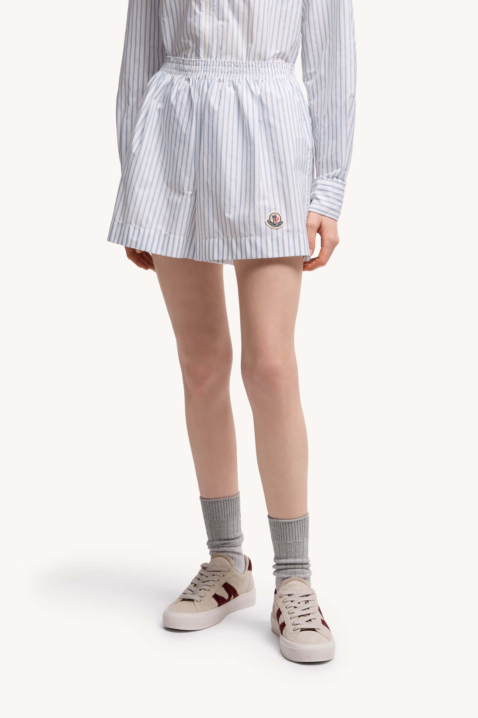 Short rayé Femmes Blanc & Bleu Clair Moncler 3